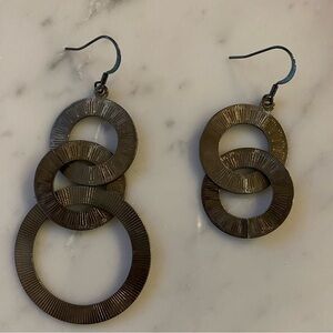 Asymmetrical Silver Hoops